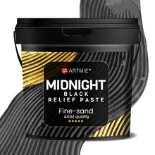 3D crna reljefna pasta ARTMIE Midnight