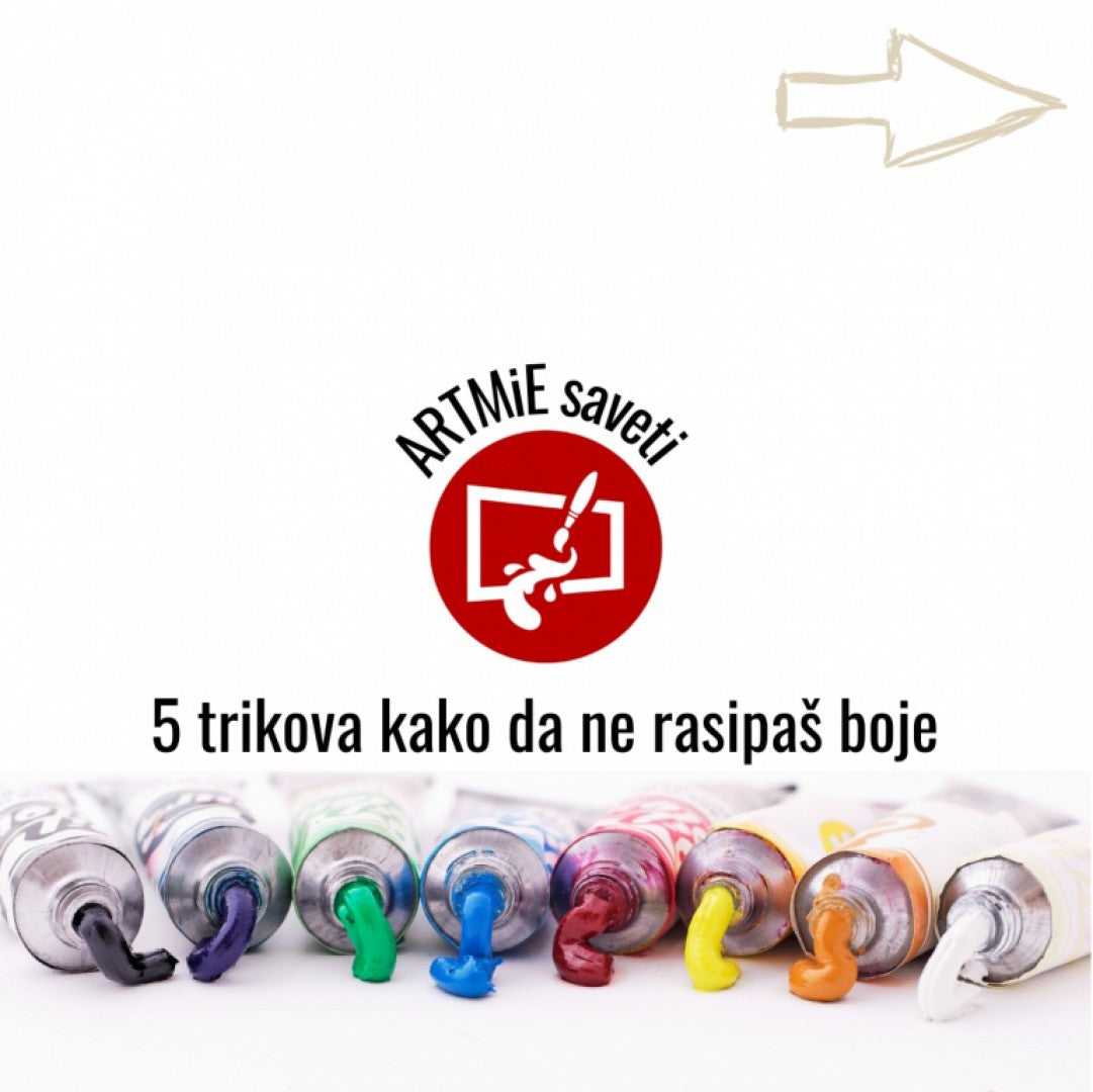 Pet trikov, kako ne zapravljati barv za slikanje