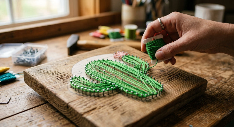 DIY drvena dekoracija: Upute za izradu s čavlima