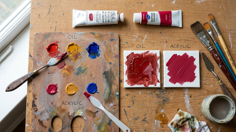 Die 5 wichtigsten Unterschiede zwischen Öl- und Acrylfarben