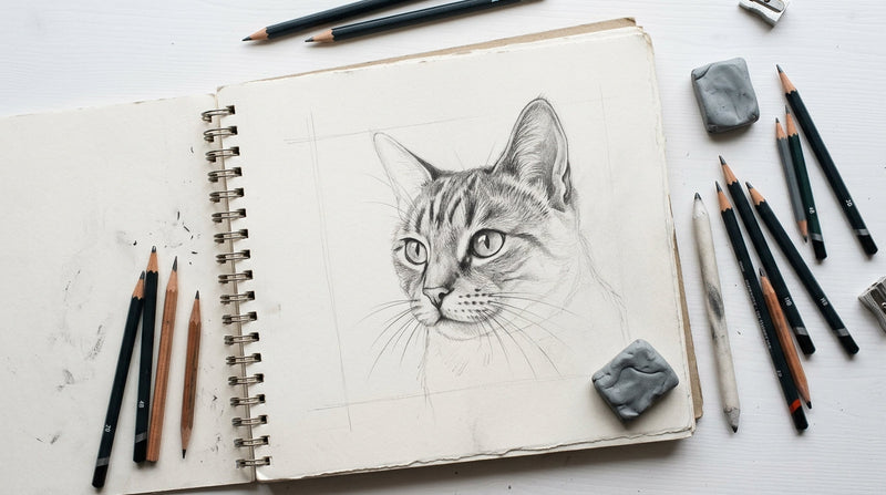 Wie man eine Katze zeichnet: Eine komplette Schritt-für-Schritt-Anleitung für Anfänger