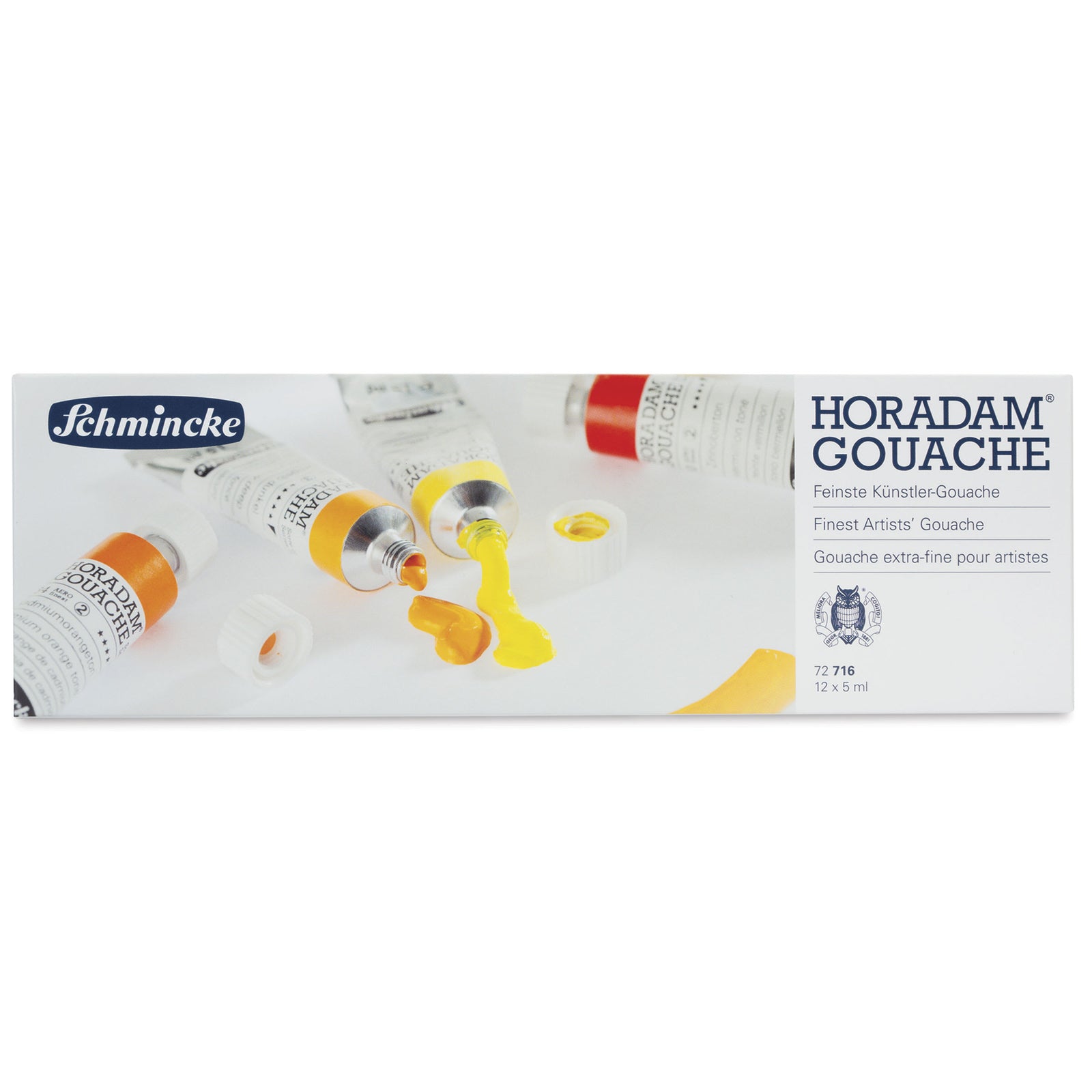 Gvaš boje Schmincke HORADAM u metalnom setu, 12 x 5 ml
