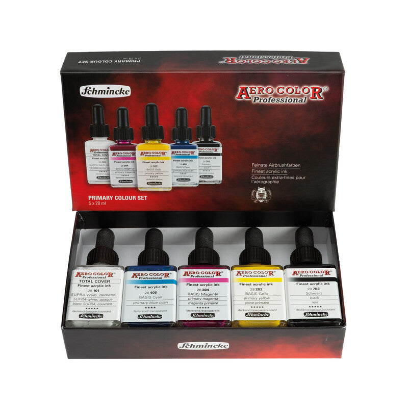 Set boja Schmincke AERO COLOR, 5 x 28 ml, primarne boje