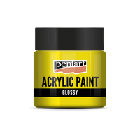 acrylic paint glossy 50 ml – žuta
