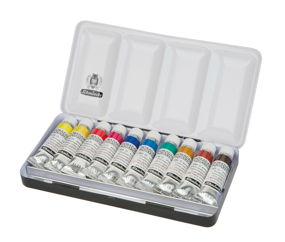 Metalni set akvarel boja Schmincke HORADAM 10 x 15 ml