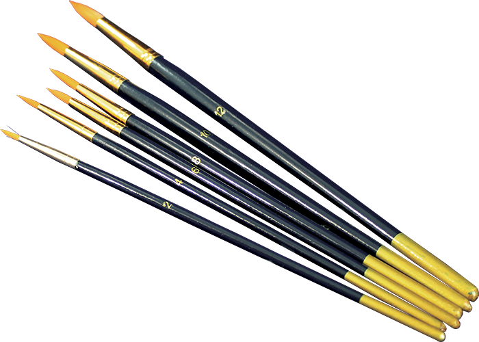 Komplet kistova za konturiranje / 6 dijelni – pointed, 6 pcs/pack, sizes 2,4,6,8,10,12