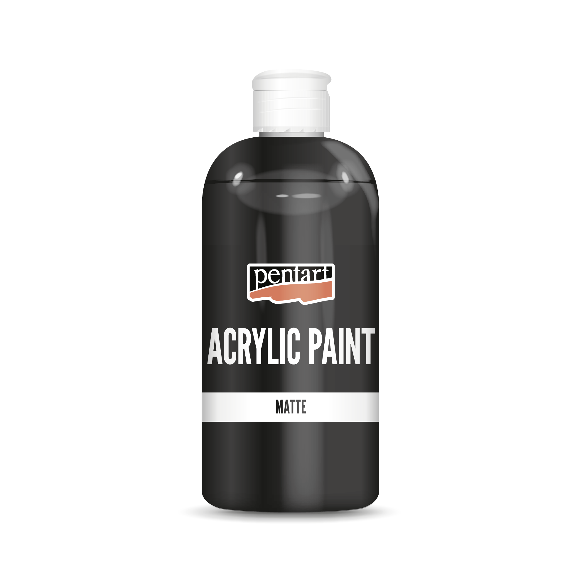 Matna akrilna boja Pentart 500 ml crna