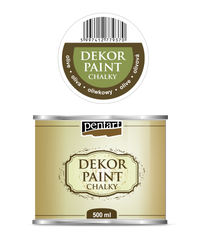 Dekorativna boja kreda Chalki Pentart 500 ml – olive