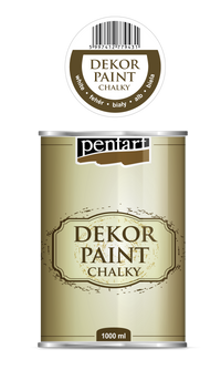 dekor paint chalky 1000 ml – bijela