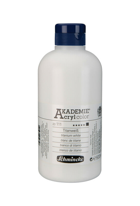 Akrilna boja Schmincke AKADEMIE Acryl color 500 ml – 111 Titan bijela