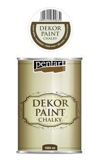dekor paint chalky 1000 ml – krem