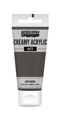 Kremasta akrilna boja mat Pentart 60 ml – earth brown