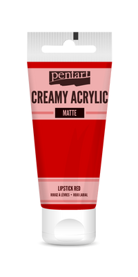 Kremasta akrilna boja mat Pentart 60 ml – lipstick red