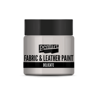 delicate fabric & leather paint 50 ml – srebrna