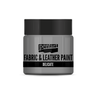 delicate fabric & leather paint 50 ml – antikno srebrna