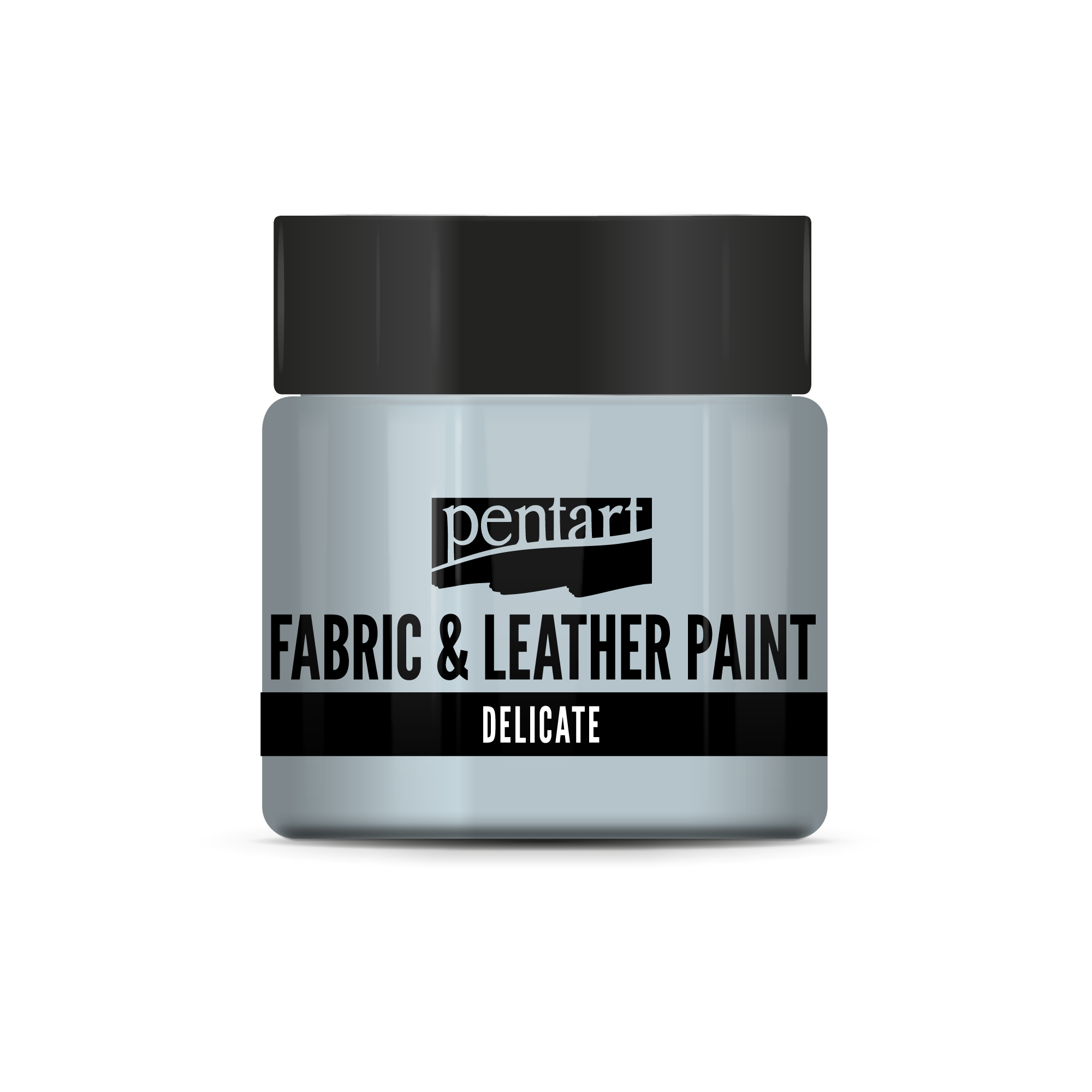 delicate fabric & leather paint 50 ml – plavkasto srebrna