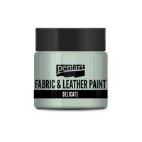 delicate fabric & leather paint 50 ml – zelenkasto srebrna