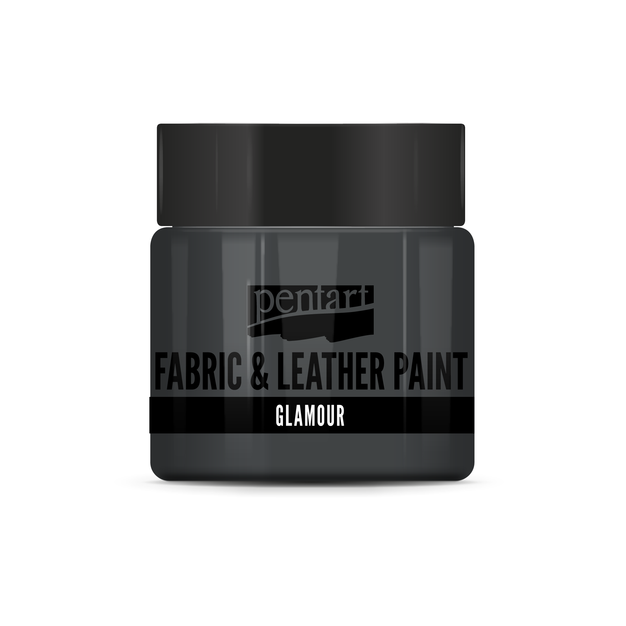 glamour fabric & leather paint 50 ml – staro srebro
