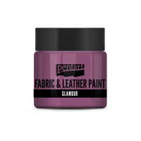 glamour fabric & leather paint 50 ml – srebrno ružičasta