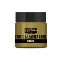 glamour fabric & leather paint 50 ml – zlatna
