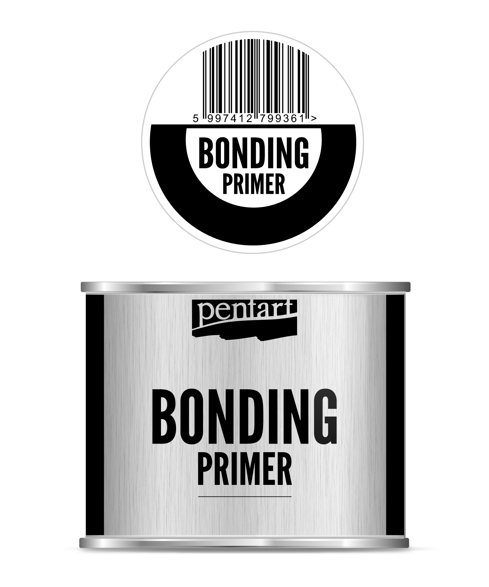 Prijemaz za primiranje za glatke površine - Bonding Primer Pentart | izaberi pakiranje – 500 ml