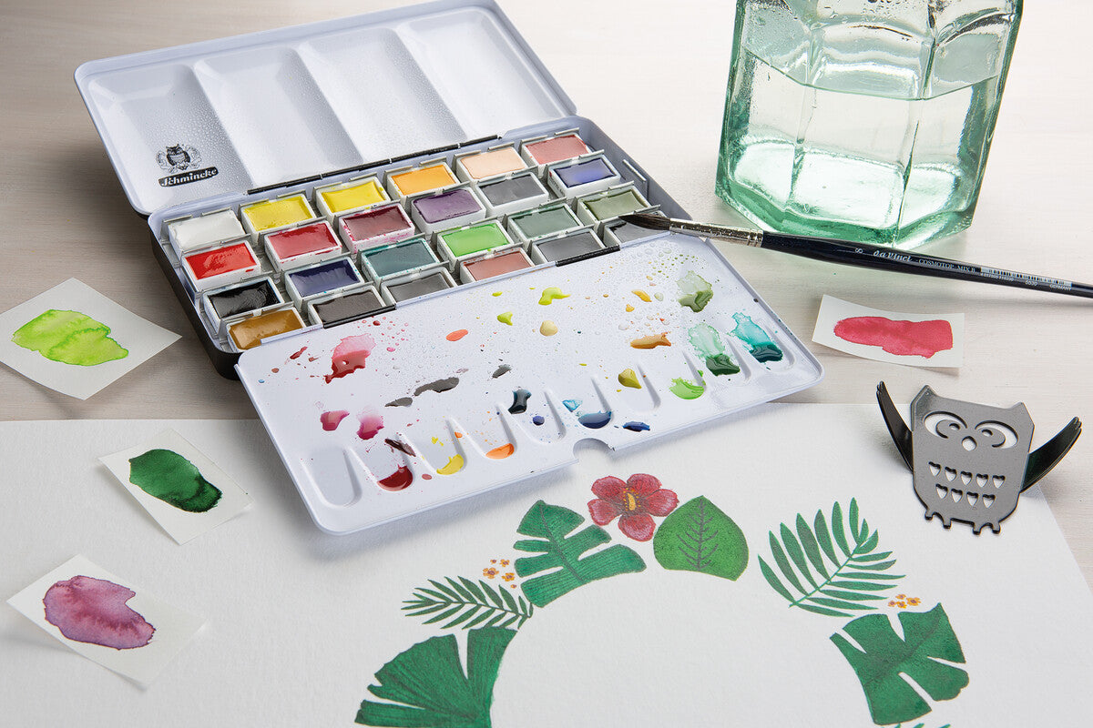 Schmincke AKADEMIE Aquarell prazna metalna kutija za akvarel, 24 x cijela posudica