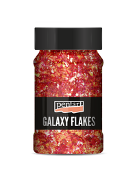 Dekorativne ljuskice Pentart Galaxy Flakes Ida red-gold min. 15 g