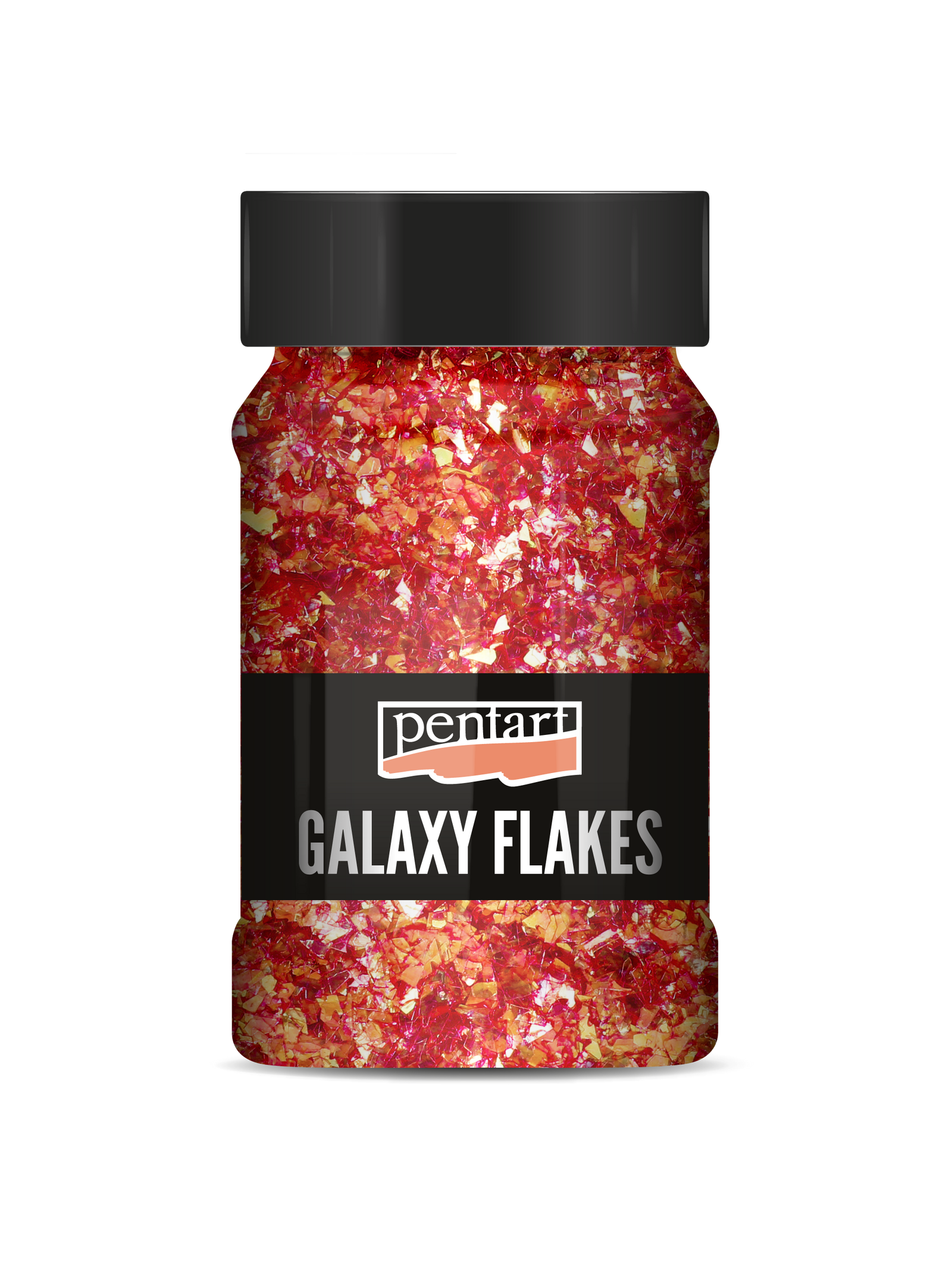 Dekorativne ljuskice Pentart Galaxy Flakes Ida red-gold min. 15 g
