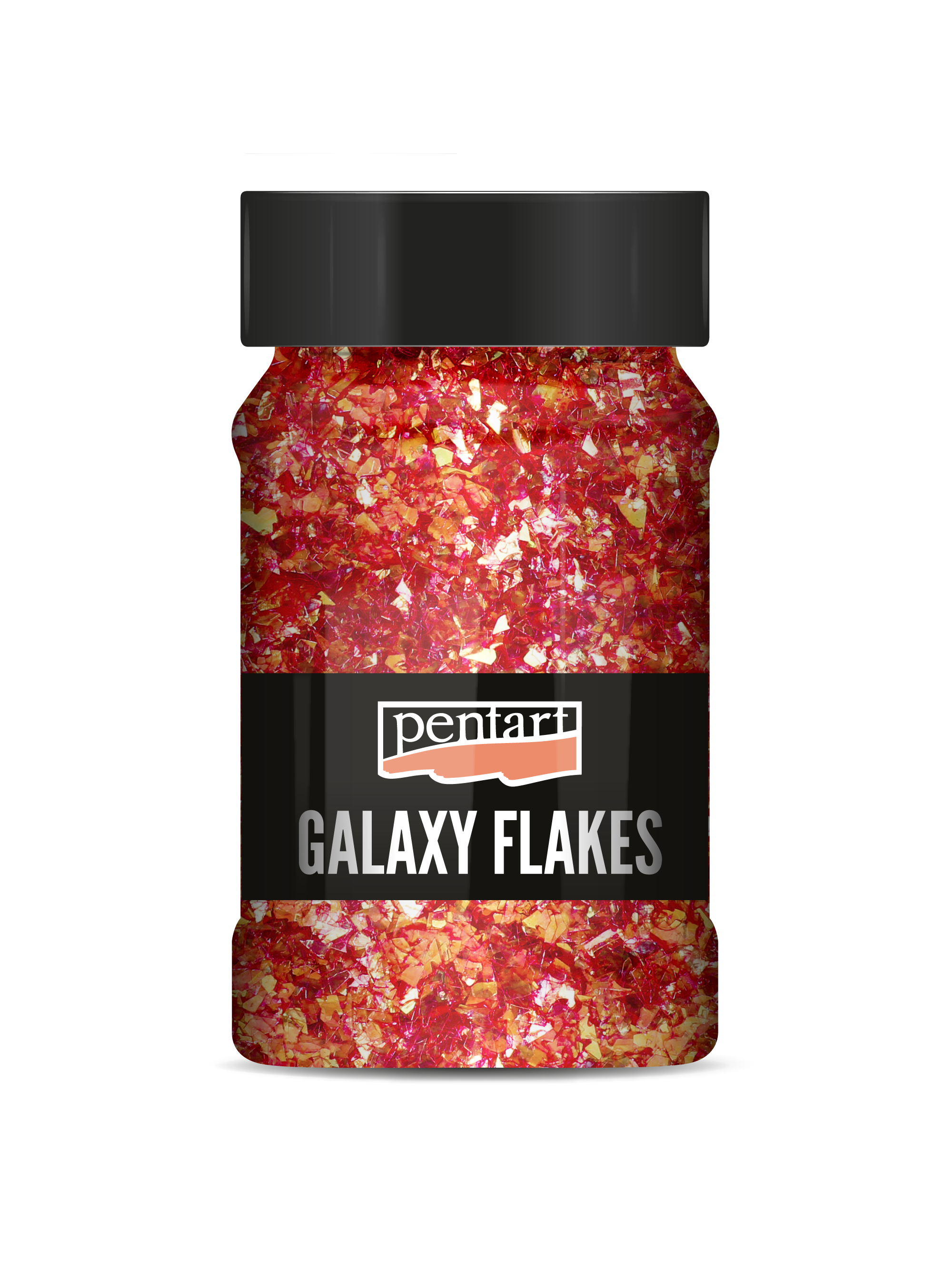 Dekorativne ljuskice Pentart Galaxy Flakes Ida red-gold min. 15 g