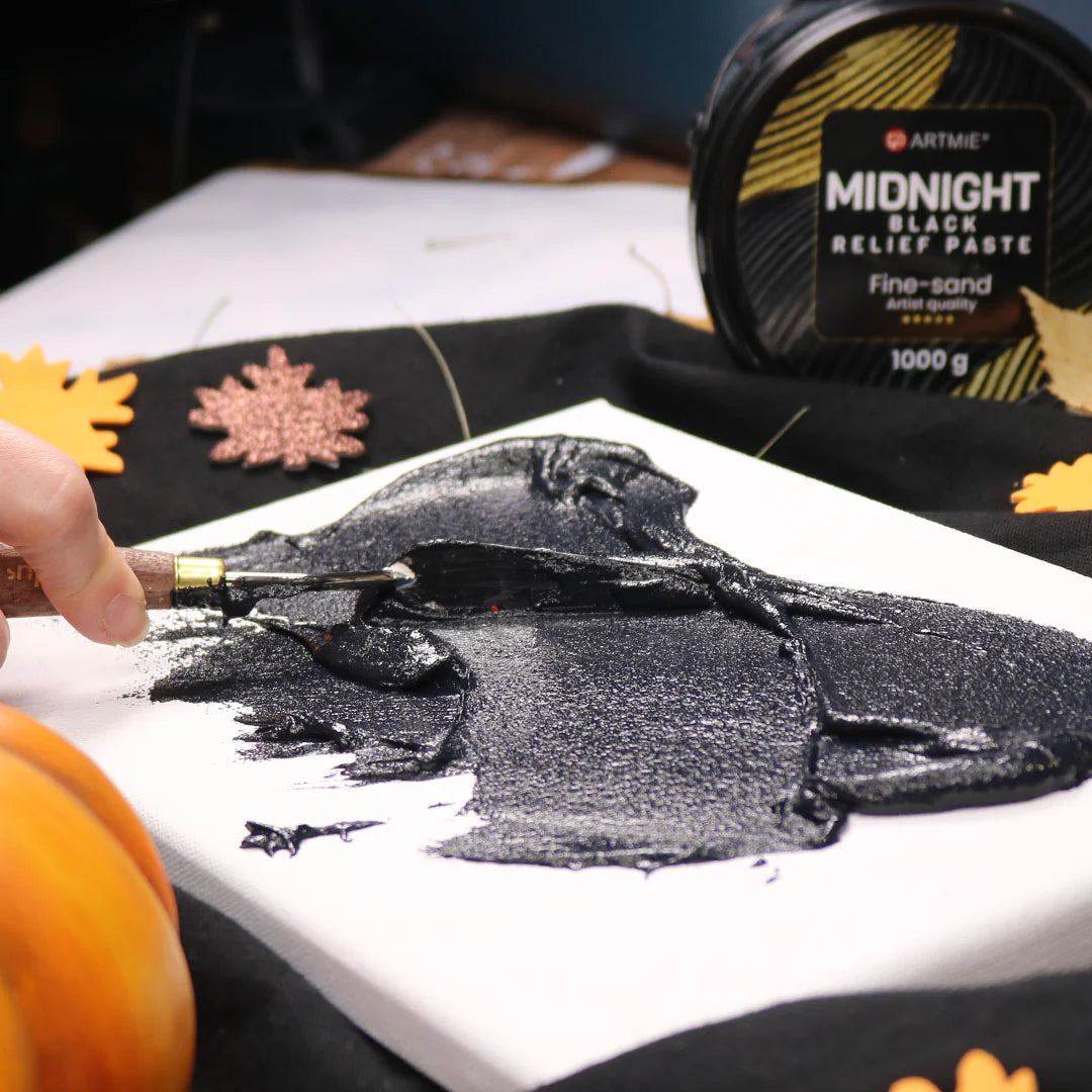 3D crna reljefna pasta ARTMIE Midnight | različite gramaže