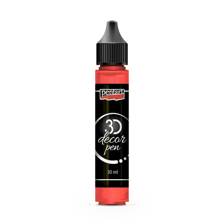 3D dekorativna olovka Pentart 30 ml – 44-rubin crvena