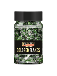 Metalik folija u listićima Pentart 100 ml – green - silver