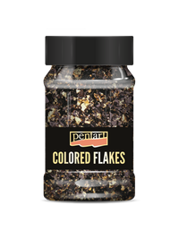 Metalik folija u listićima Pentart 100 ml – black - gold