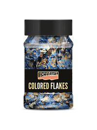 Metalik folija u listićima Pentart 100 ml – blue - gold
