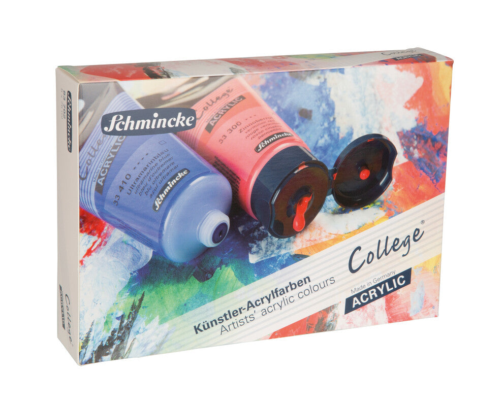 Akrilne boje Schmincke College Acrylic – kartonski set 5 x 75 ml