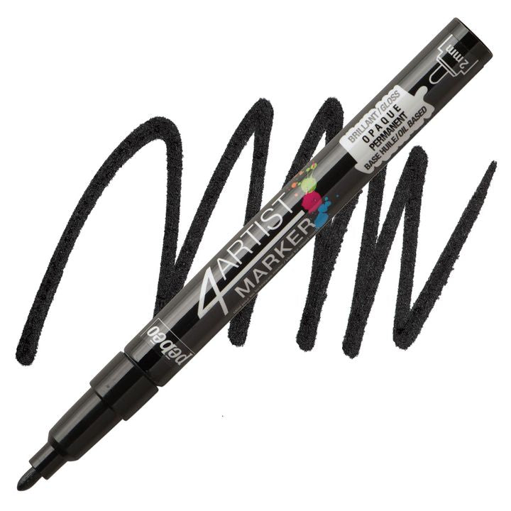 4ARTIST MARKER Pébéo na bazi ulja 4mm – crna