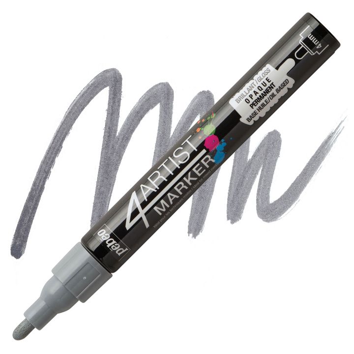 4ARTIST MARKER Pébéo na bazi ulja 4mm – siva