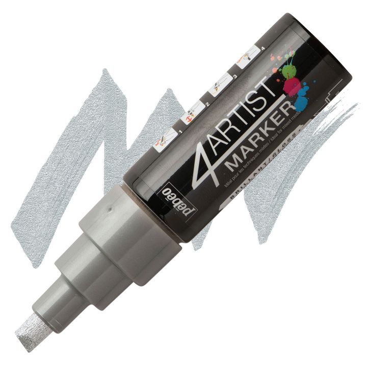 4ARTIST MARKER Pébéo na bazi ulja 8mm – srebrna