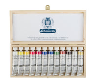 Drveni set gvaš boja Schmincke Calligraphy Gouache, 12 x 20 ml