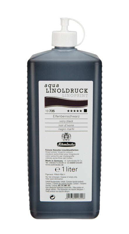 Boja za linorez Schmincke aqua-LINOPRINT 1 l Ivory black