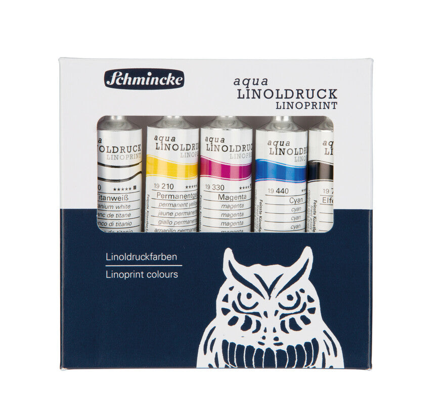 Set boja za linorez Schmincke aqua-LINOPRINT, 5 x 20 ml
