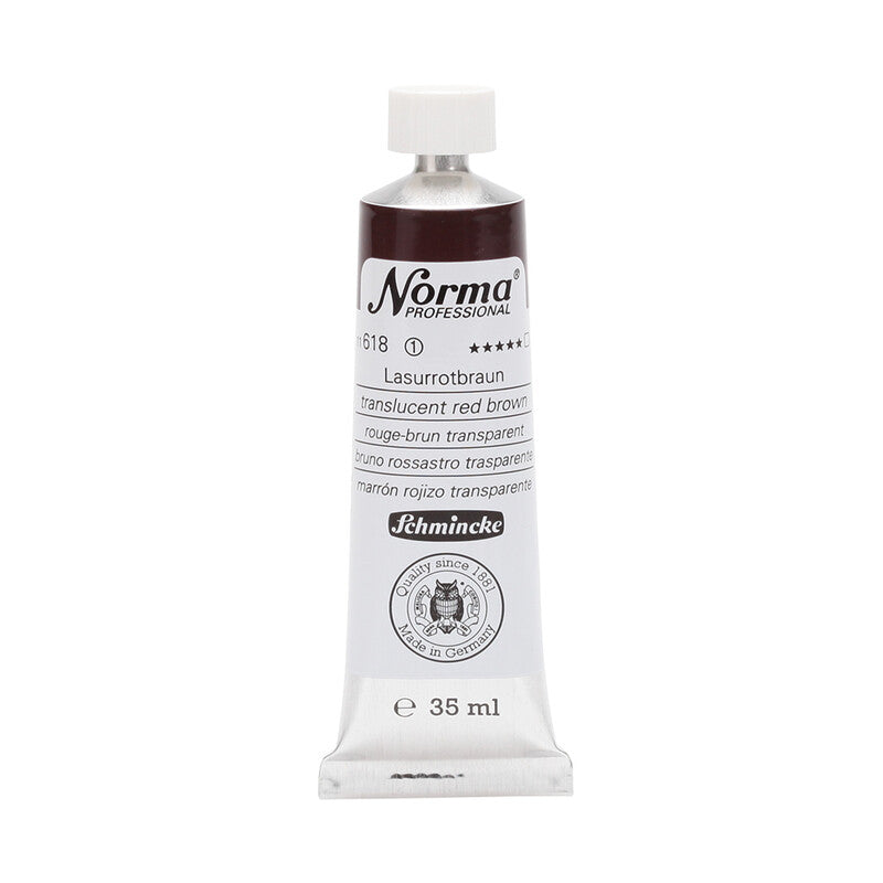 Uljane boje Schmincke Norma Professional 35 ml – 618 Transparentna crveno smeđa