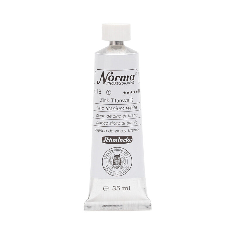 Uljane boje Schmincke Norma Professional 35 ml – 118 Cink-titan bijela