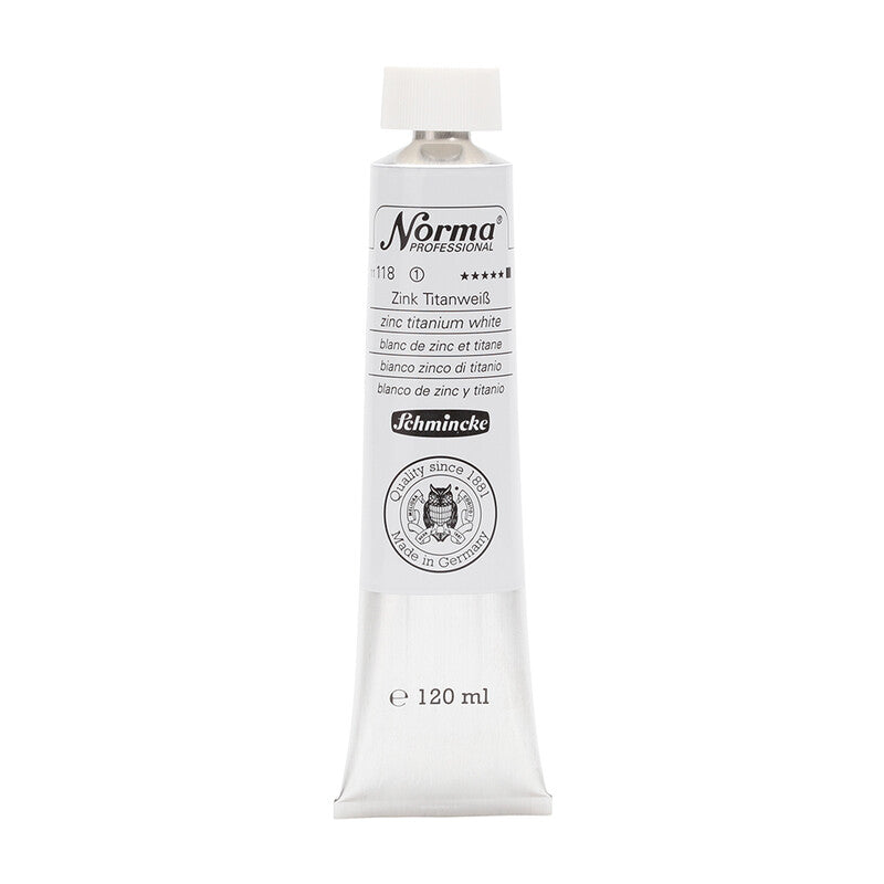 Uljane boje Schmincke Norma Professional 120 ml – 118 Cink titan bijela