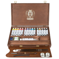 Drvena kutija Schmincke NORMA Professional, 15 x 35 ml + bijela 120 ml