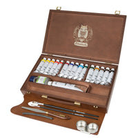 Drvena kutija Schmincke NORMA Professional, 15 x 35 ml + bijela 120 ml