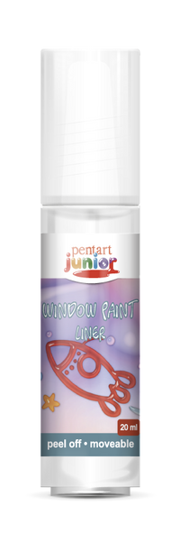 Boja za staklo Pentart Junior 20 ml – bijela