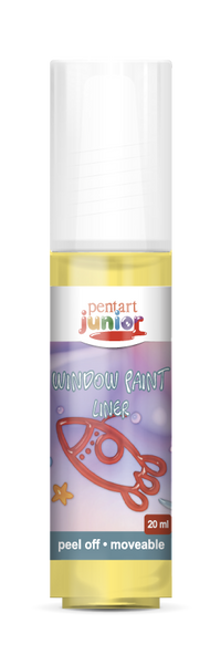 Boja za staklo Pentart Junior 20 ml – žuta