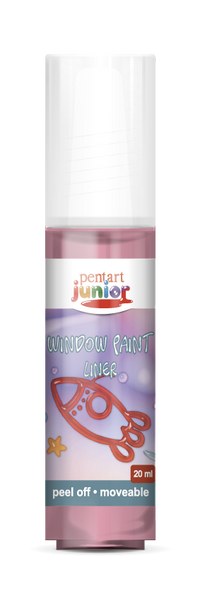 Boja za staklo Pentart Junior 20 ml – crvena