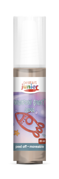 Boja za staklo Pentart Junior 20 ml – smeđa